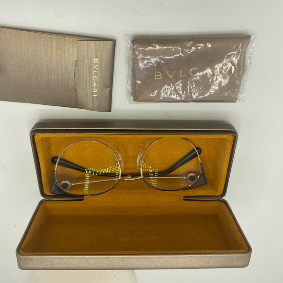 BVLGARI Optical Metal frame Cat eye Logo temple details - Picture 2 of 6